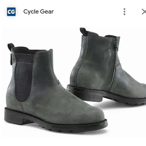 TCX T-DRY Ortholite Leather Waterproof Steel Toe Motorcycle Boot Sz 8 - Picture 2 of 13